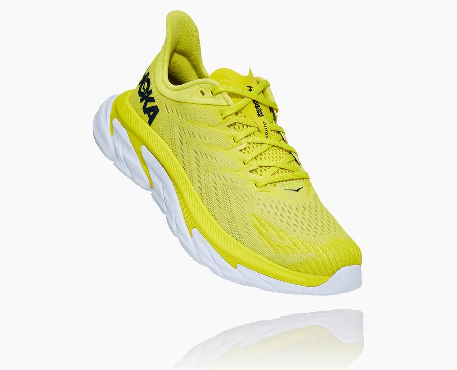 Hoka One One Hardloopschoenen Heren - Clifton Edge - Fluoreszierend - NU7903846